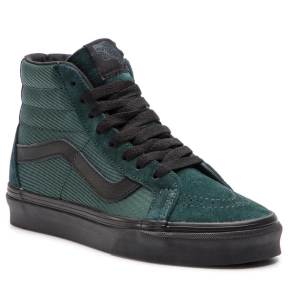 Vans Shoes - NWOT  VANS  HI Velvet Green Black unisex  sneakers